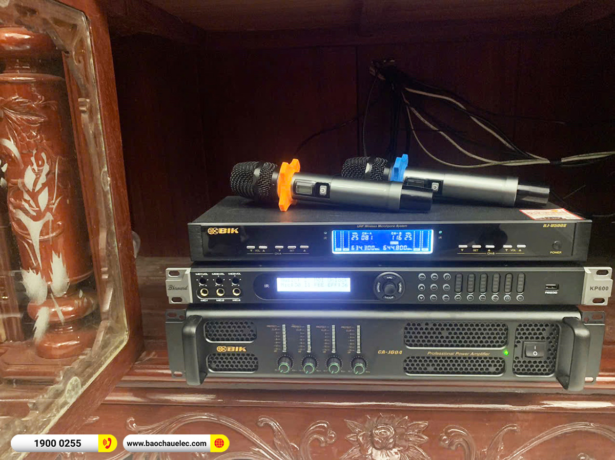 Lắp đặt d&agrave;n karaoke BIK hơn 41tr cho anh Đ&uacute;ng tại Bắc Giang