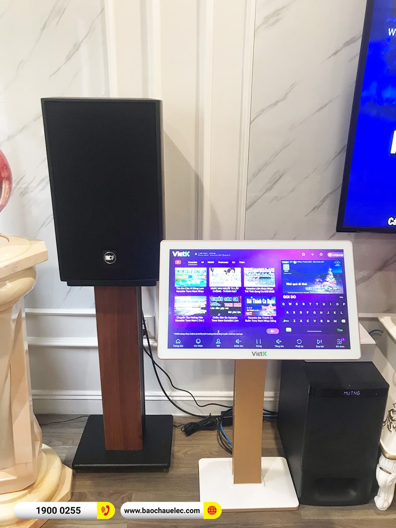 Lắp đặt d&agrave;n karaoke RCF hơn 146tr cho anh Dũng tại H&agrave; Nội (RCF C3110-126, IPS 2.5K, JBL VX8, 702AS II, WB-5000S,&hellip;)
