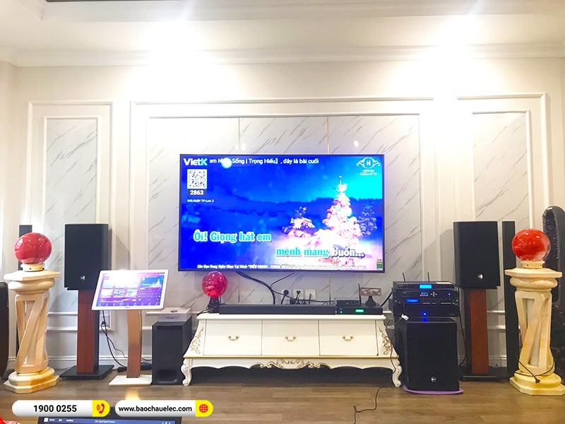 Lắp đặt d&agrave;n karaoke RCF hơn 146tr cho anh Dũng tại H&agrave; Nội (RCF C3110-126, IPS 2.5K, JBL VX8, 702AS II, WB-5000S,&hellip;)