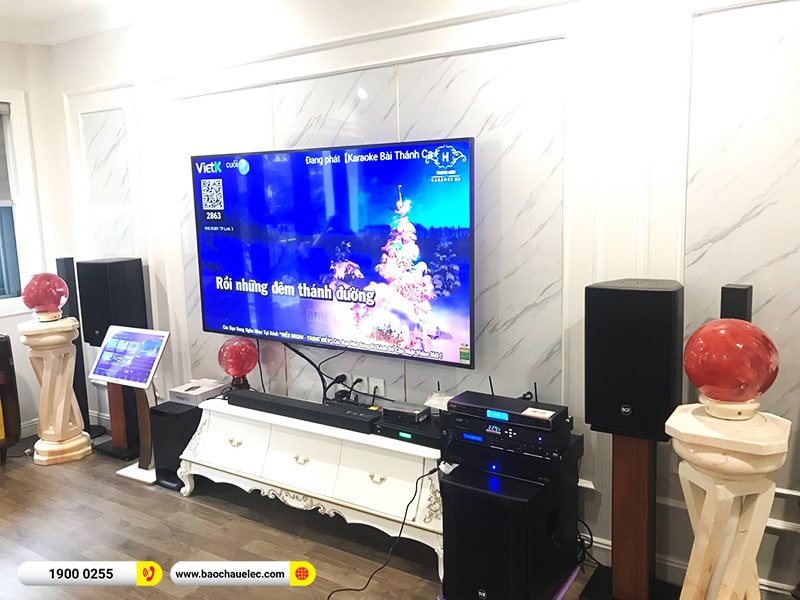Lắp đặt d&agrave;n karaoke RCF hơn 146tr cho anh Dũng tại H&agrave; Nội (RCF C3110-126, IPS 2.5K, JBL VX8, 702AS II, WB-5000S,&hellip;)