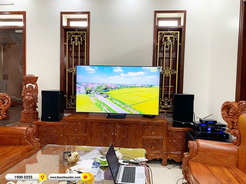 Lắp đặt d&agrave;n karaoke RCF hơn 100tr cho anh Dũng tại Th&aacute;i B&igrave;nh (RCF CMAX 4112, VM1020A, JBL VX8, TS18S, VM200,&hellip;)