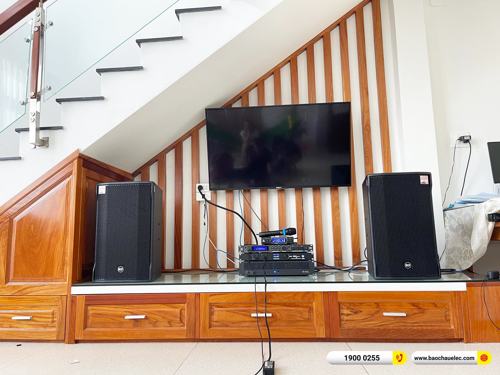 Lắp đặt dàn karaoke RCF hơn 100tr cho anh Dương tại Đồng Nai