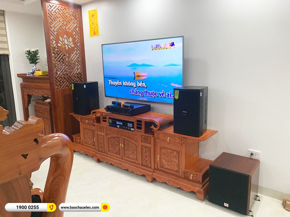 Lắp đặt dàn karaoke Domus hơn 31tr cho anh Dương tại Hà Nội (DP6100 Max, VM420A, KX180A, SW512C, BJ-U500)