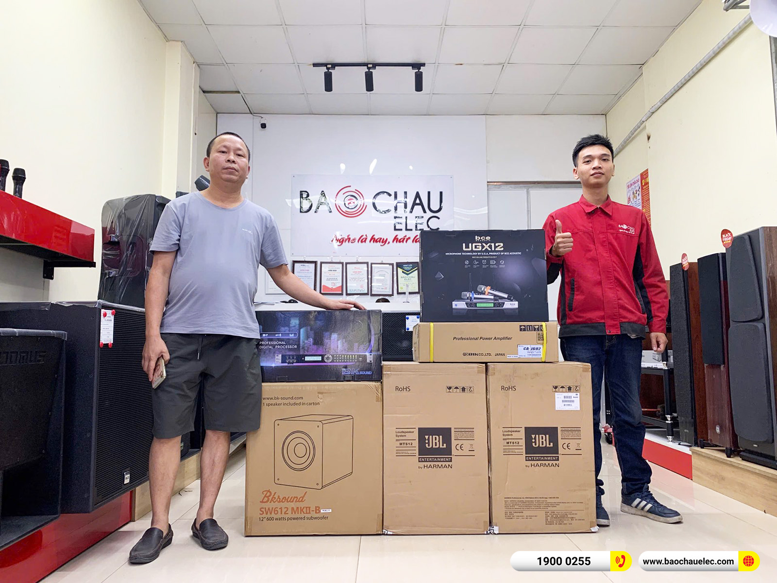 Lắp đặt d&agrave;n karaoke JBL gần 50tr cho anh Dưỡng tại Hưng Y&ecirc;n
