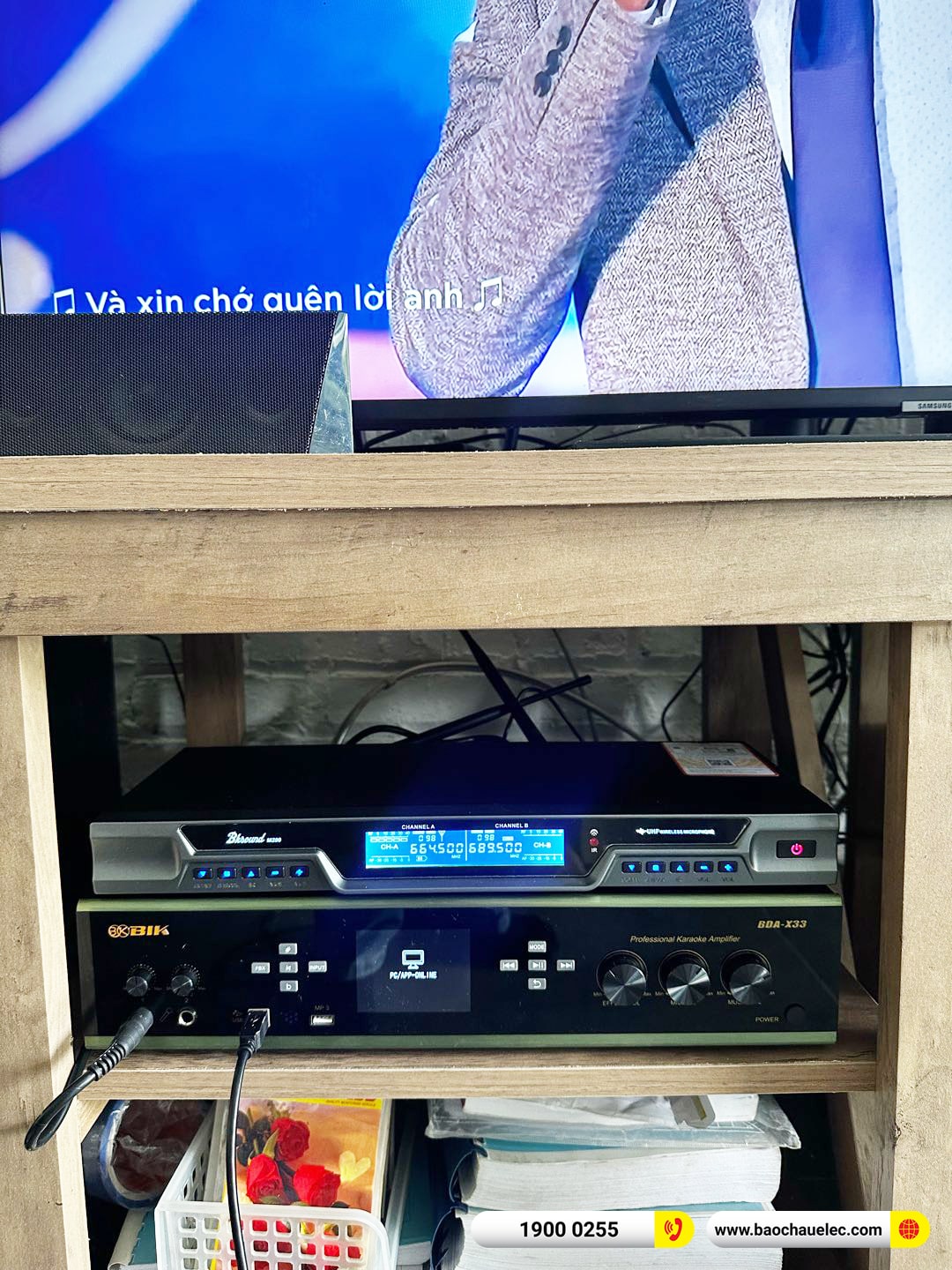 Lắp đặt d&agrave;n karaoke JBL hơn 24tr cho anh H&agrave; tại H&agrave; Nội 