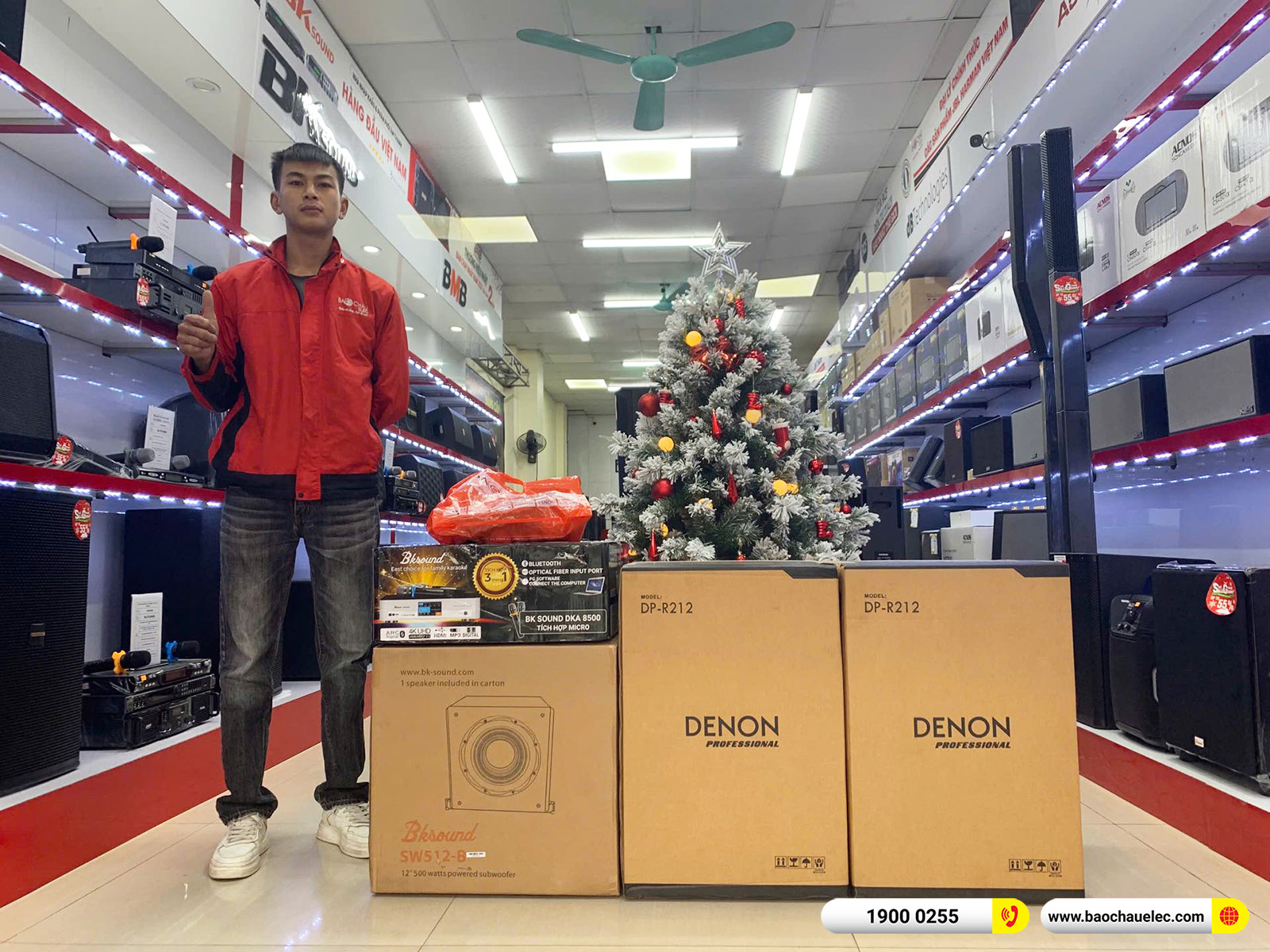 Lắp đặt d&agrave;n karaoke Denon gần 29tr cho anh Hải tại H&agrave; Nội 