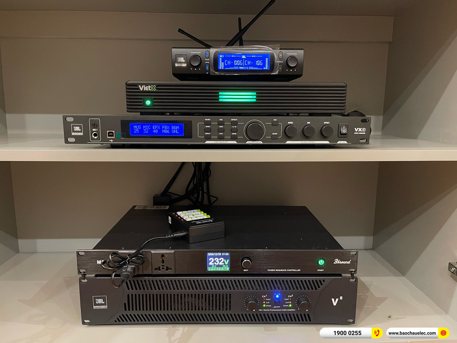 Lắp đặt d&agrave;n karaoke RCF gần 107tr cho anh Hải tại H&agrave; Nội
