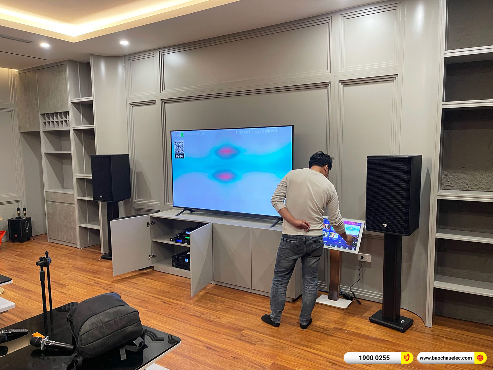 Lắp đặt d&agrave;n karaoke RCF gần 107tr cho anh Hải tại H&agrave; Nội