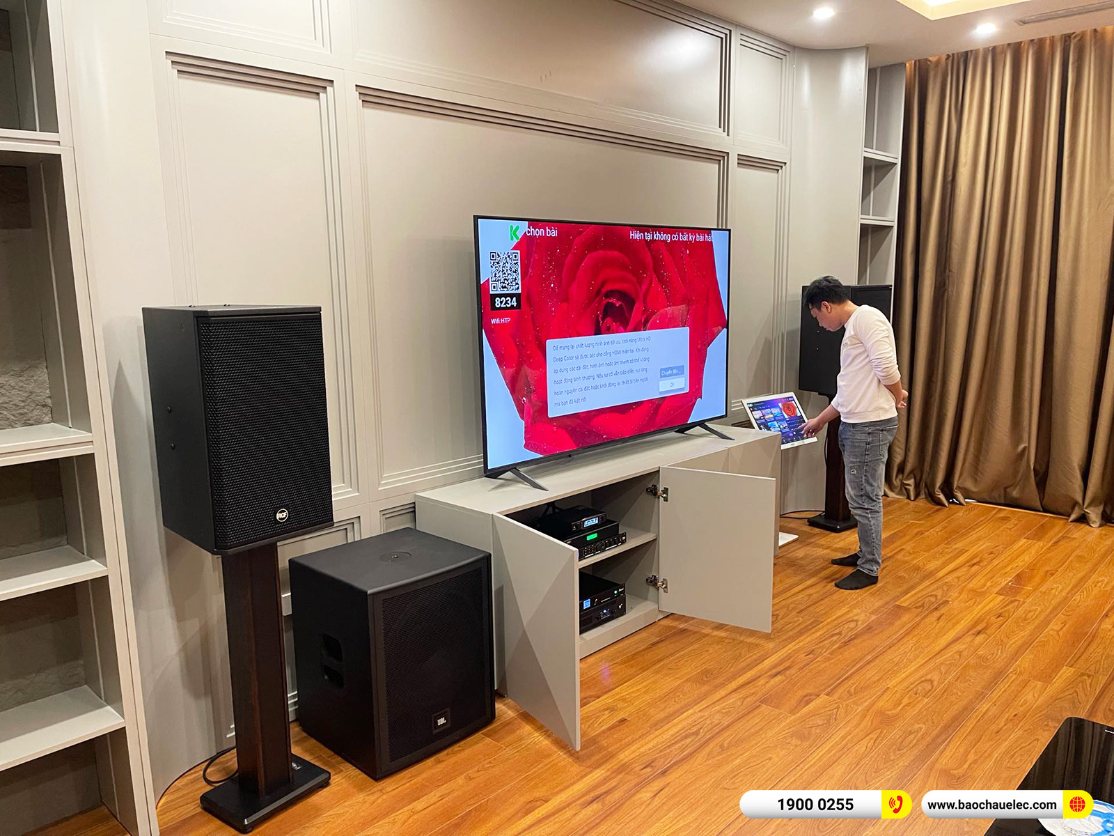 Lắp đặt d&agrave;n karaoke RCF gần 107tr cho anh Hải tại H&agrave; Nội