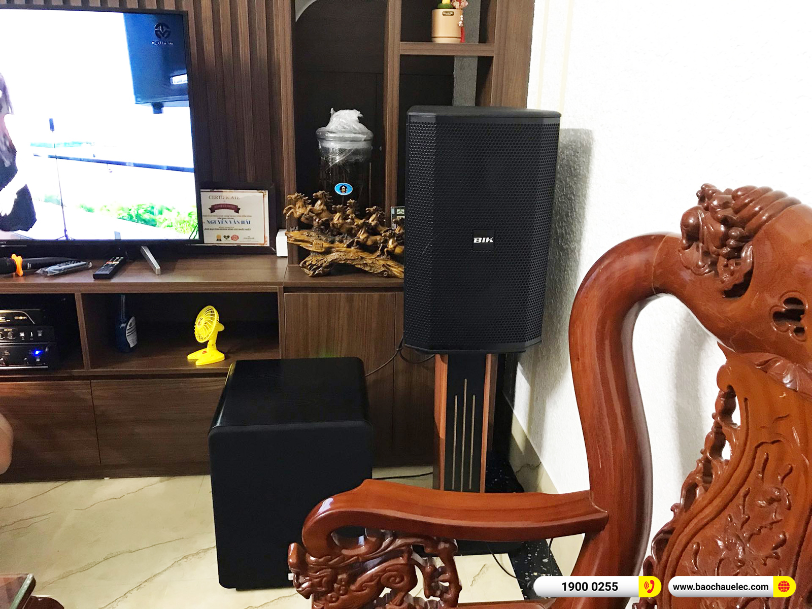 Lắp đặt d&agrave;n karaoke BIK hơn 42tr cho anh Hải tại Nam Định