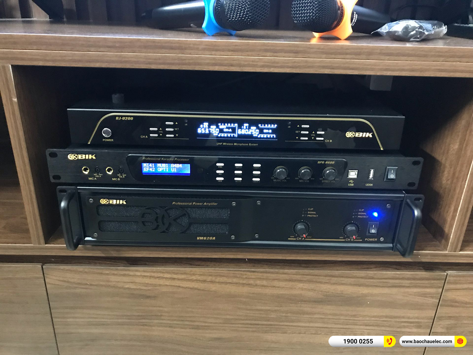 Lắp đặt d&agrave;n karaoke BIK hơn 42tr cho anh Hải tại Nam Định