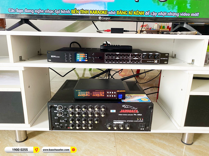Lắp đặt d&agrave;n karaoke JBL hơn 16tr cho anh Hải tại Th&aacute;i B&igrave;nh (JBL RM210, BKSound DSP-9000 Plus, BJ-U100)