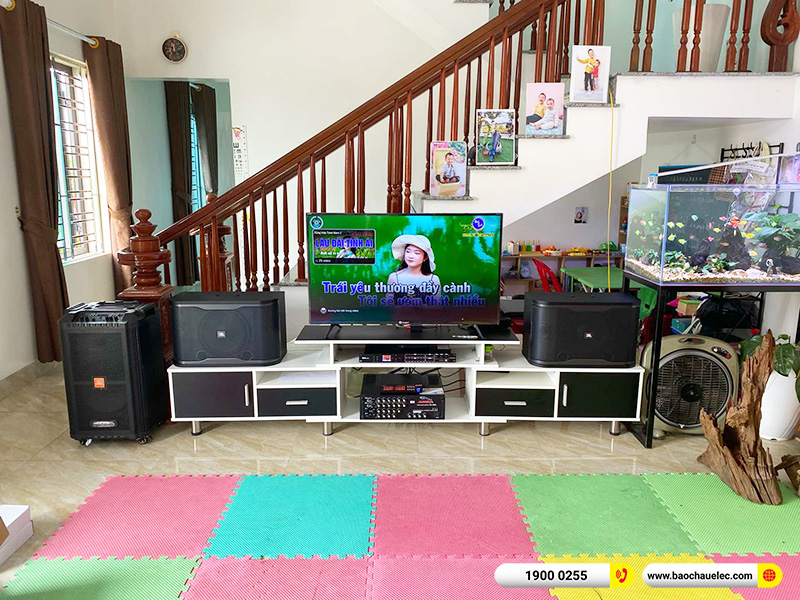 Lắp đặt dàn karaoke JBL hơn 16tr cho anh Hải tại Thái Bình (JBL RM210, BKSound DSP-9000 Plus, BJ-U100)