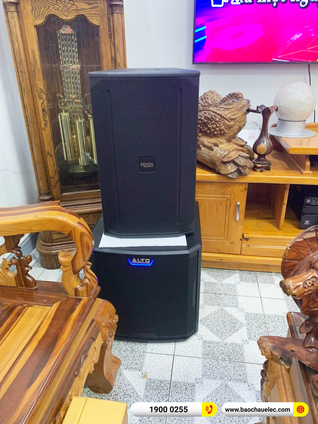 Lắp đặt d&agrave;n karaoke Denon hơn 71tr cho anh Hiệp tại L&acirc;m Đồng