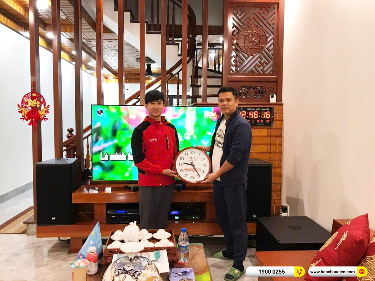 Lắp đặt d&agrave;n karaoke RCF hơn 95tr cho anh Hiệp tại Nam Định