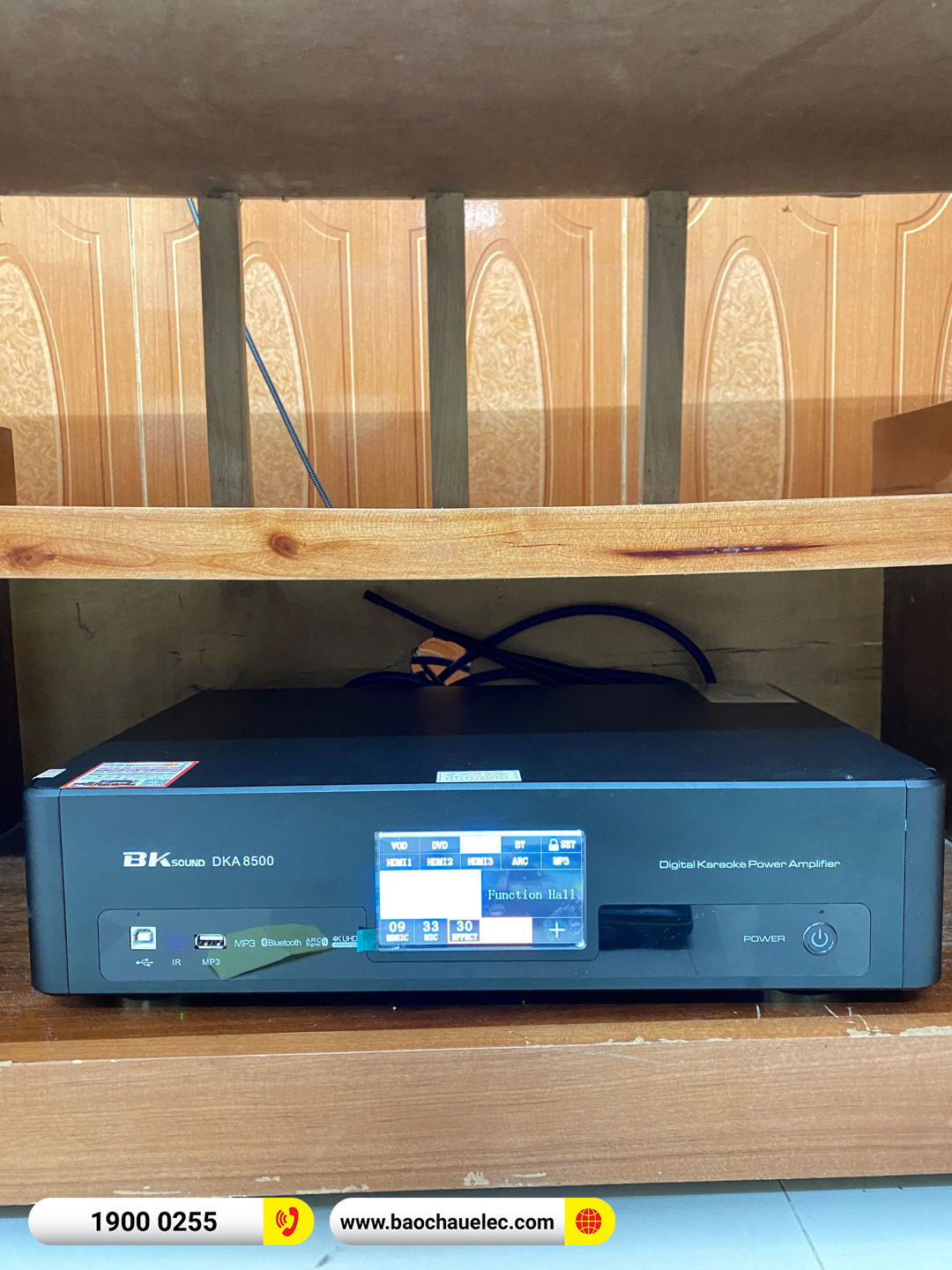 Lắp đặt d&agrave;n karaoke JBL gần 44tr cho anh Hiếu tại Bắc Giang (JBL KP4010 G2, BKSound DKA 8500, SW512C) 