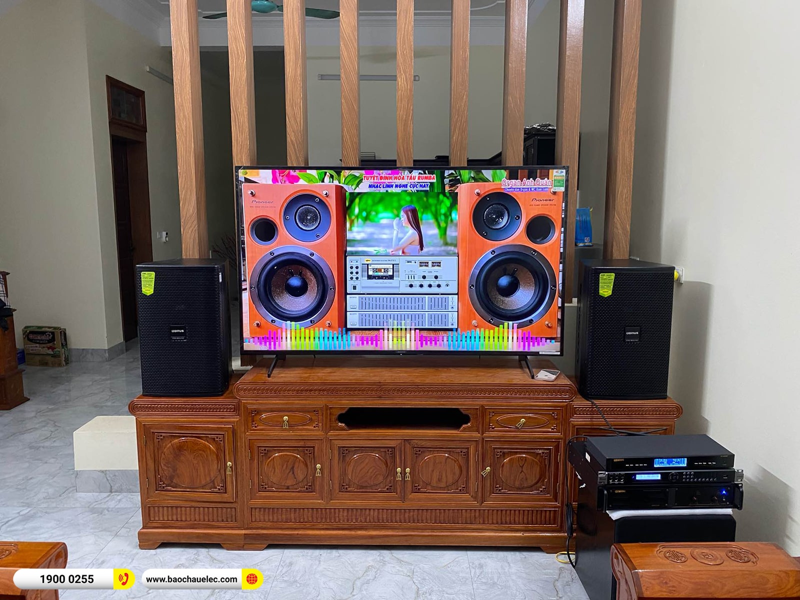 Lắp đặt d&agrave;n karaoke Domus hơn 36tr cho anh Hiệu tại Ninh B&igrave;nh