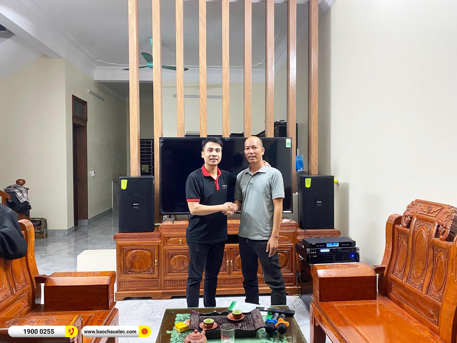 Lắp đặt d&agrave;n karaoke Domus hơn 36tr cho anh Hiệu tại Ninh B&igrave;nh