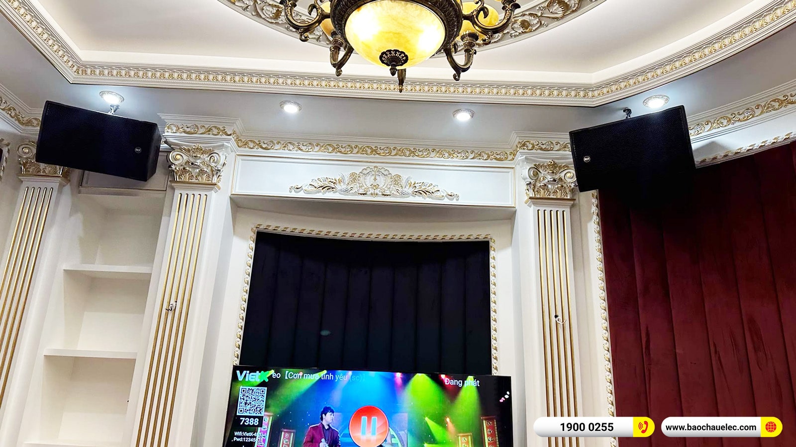 Lắp đặt d&agrave;n karaoke RCF hơn 300tr cho anh Hoa tại H&agrave; Nội 