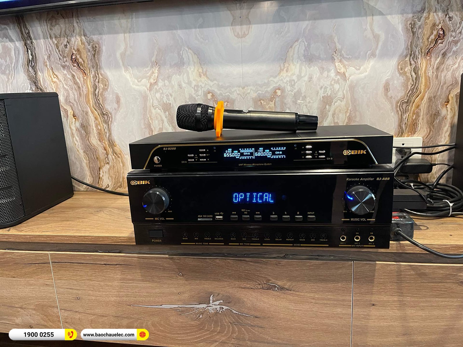 Lắp đặt d&agrave;n karaoke BIK hơn 37tr cho anh Ho&agrave;n tại H&agrave; Nội