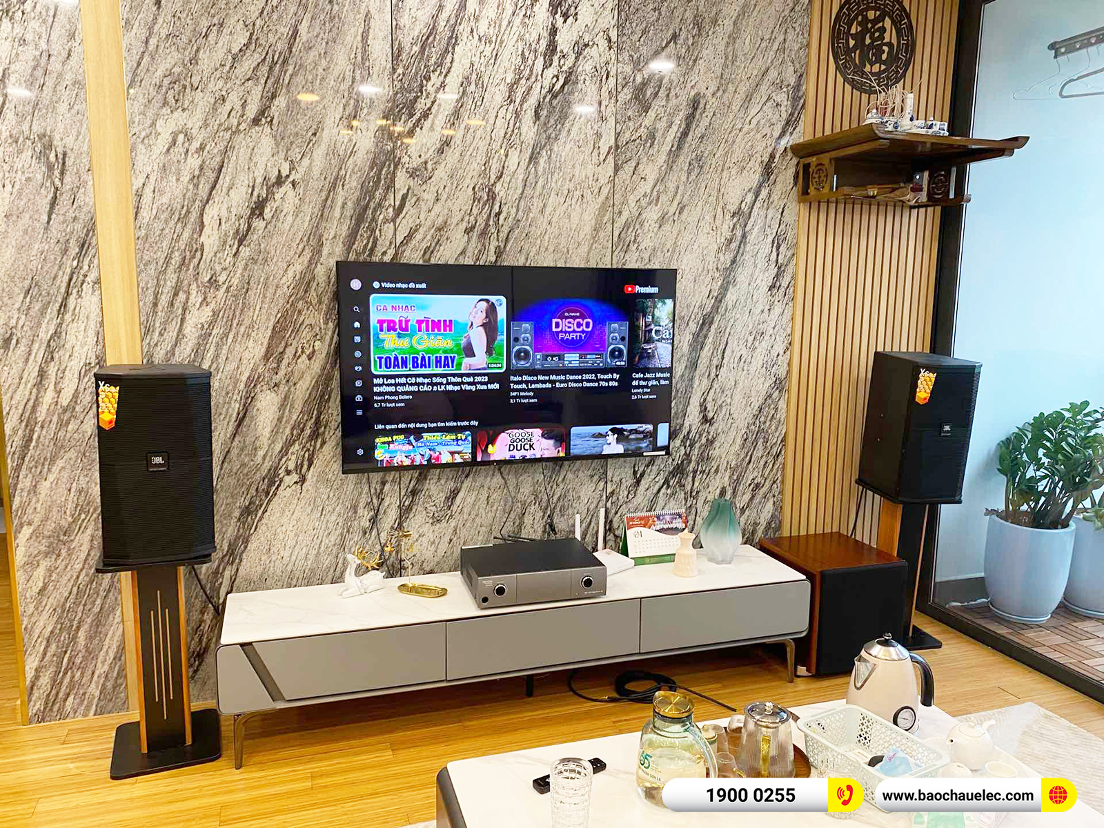 Lắp đặt d&agrave;n karaoke JBL hơn 42tr cho anh Ho&agrave;ng tại H&agrave; Nội (JBL XS10, Denon Pro DP-N1600, SW512C)