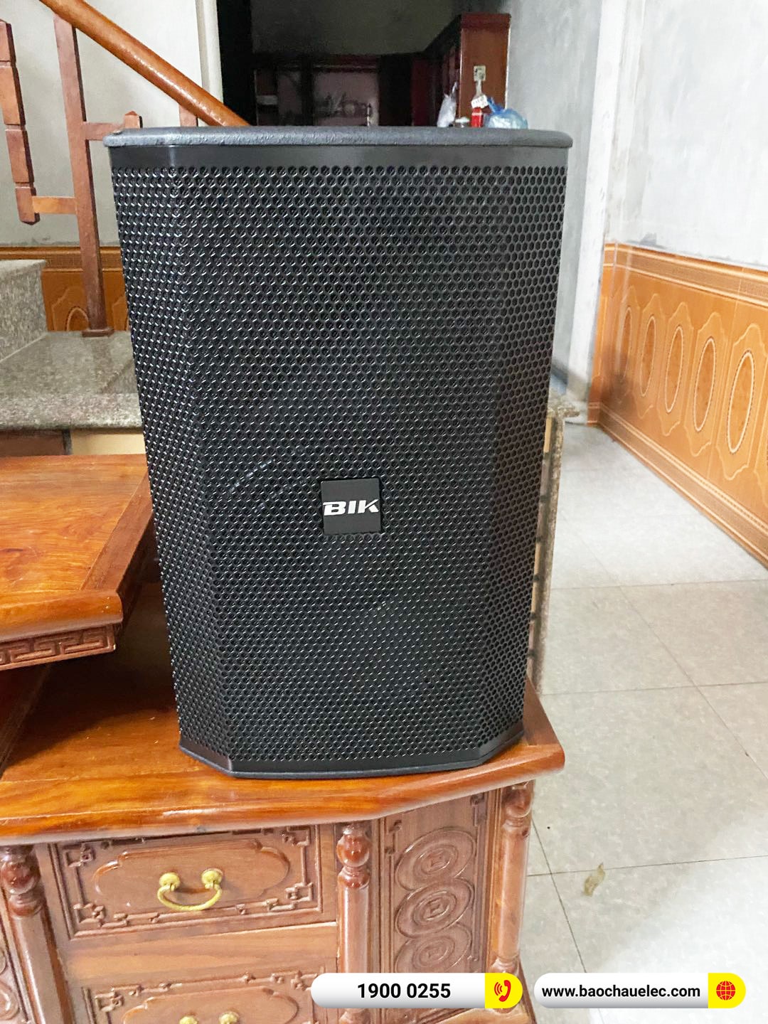 Lắp đặt dàn karaoke BIK hơn 51tr cho anh Hồng tại Nam Định (BIK BSP 412II, CA-J804, BPR-8600, W66 Plus, BJ-U600)