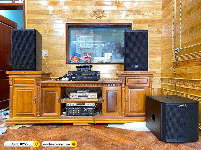 Lắp đặt dàn karaoke RCF hơn 70tr cho anh Hưng tại Bắc Giang (RCF X-MAX 12, BIK CA-J802, JBL VX8, TS12S, VM300)