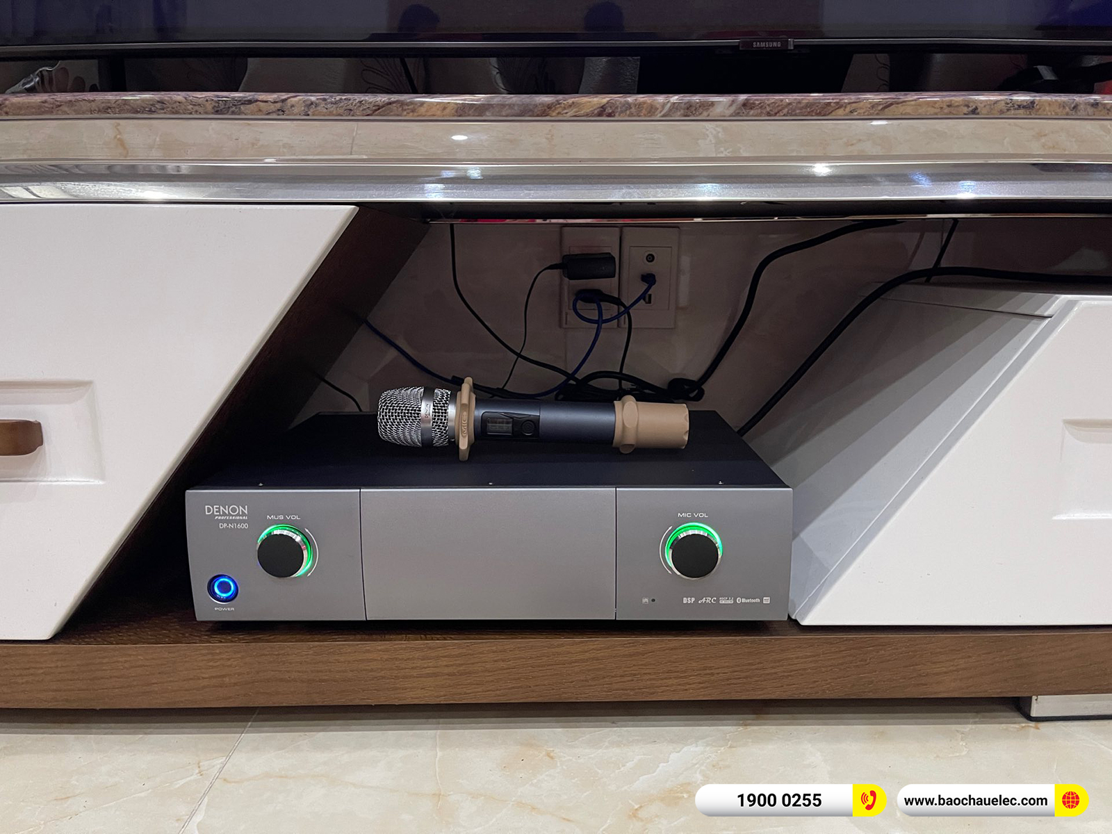 Lắp đặt d&agrave;n karaoke Denon hơn 38tr cho anh Hưng tại B&igrave;nh Dương