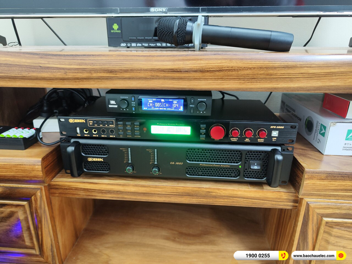 Lắp đặt d&agrave;n karaoke Denon hơn 44tr cho anh H&ugrave;ng tại H&agrave; Nội 
