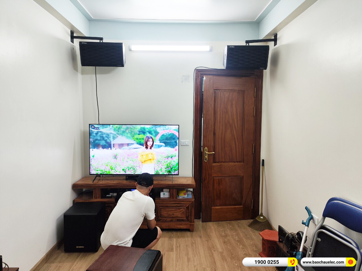Lắp đặt d&agrave;n karaoke Denon hơn 44tr cho anh H&ugrave;ng tại H&agrave; Nội 