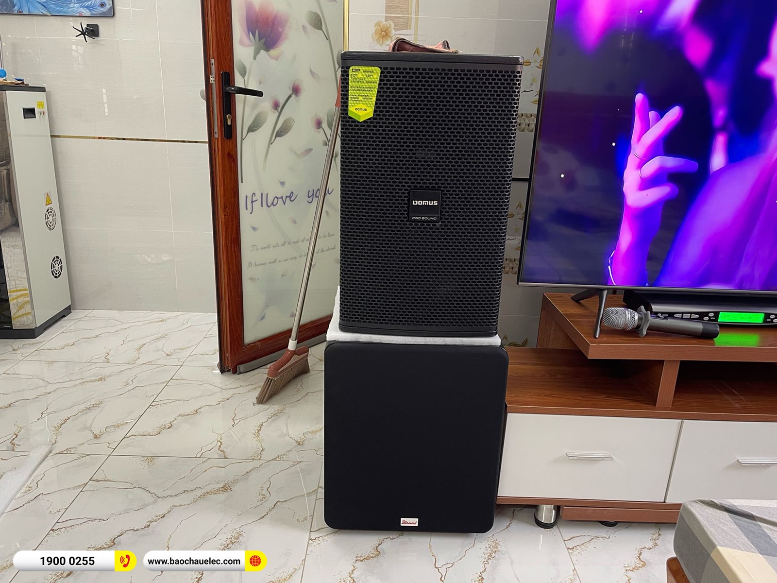 Lắp đặt d&agrave;n karaoke Domus gần 37tr cho anh H&ugrave;ng tại H&agrave; Nội