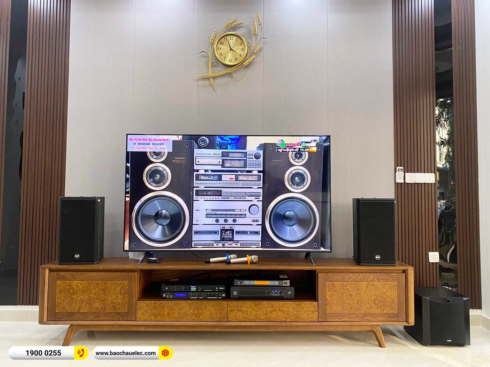 Lắp đặt d&agrave;n karaoke RCF hơn 76tr cho anh Hưng tại Hải Ph&ograve;ng