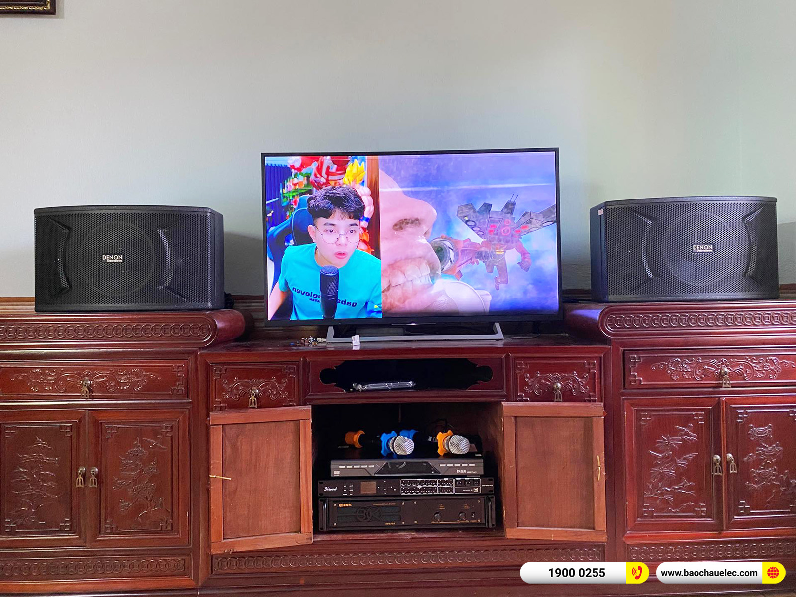 Lắp đặt d&agrave;n karaoke Denon hơn 18tr cho anh H&ugrave;ng tại Th&aacute;i Nguy&ecirc;n