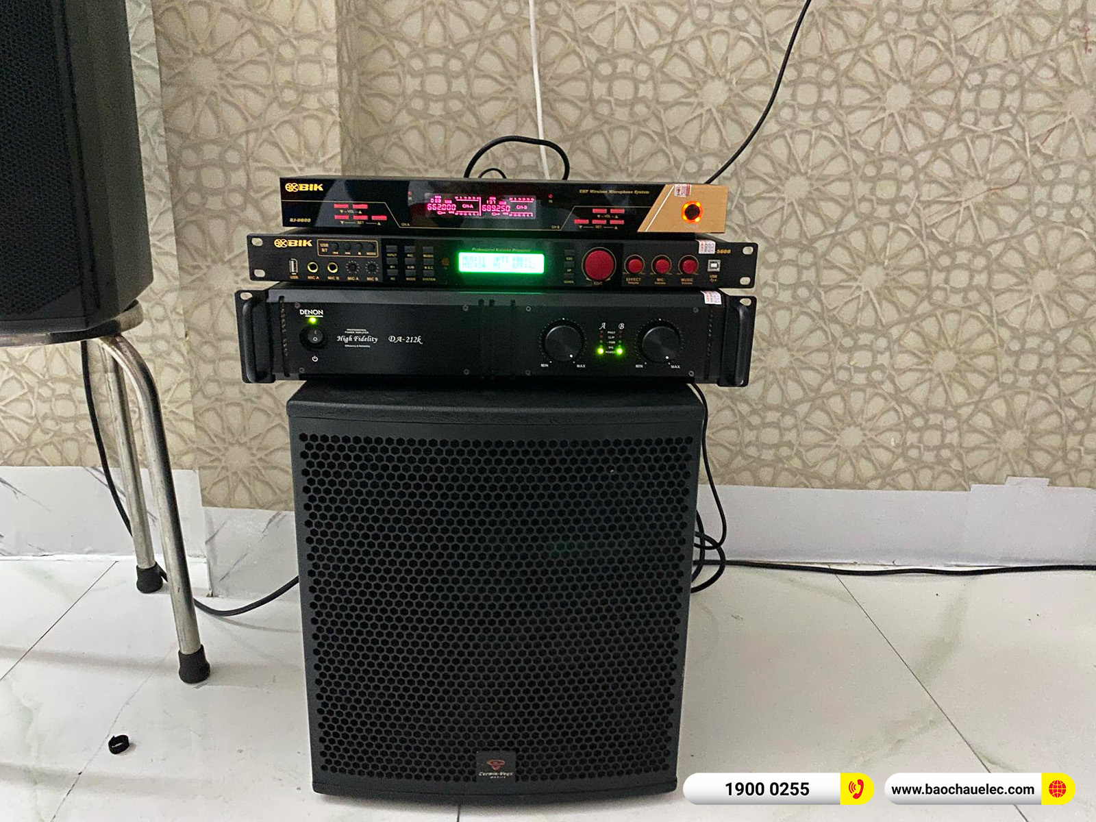 Lắp đặt d&agrave;n karaoke Denon gần 72tr cho anh Hưng tại TPHCM