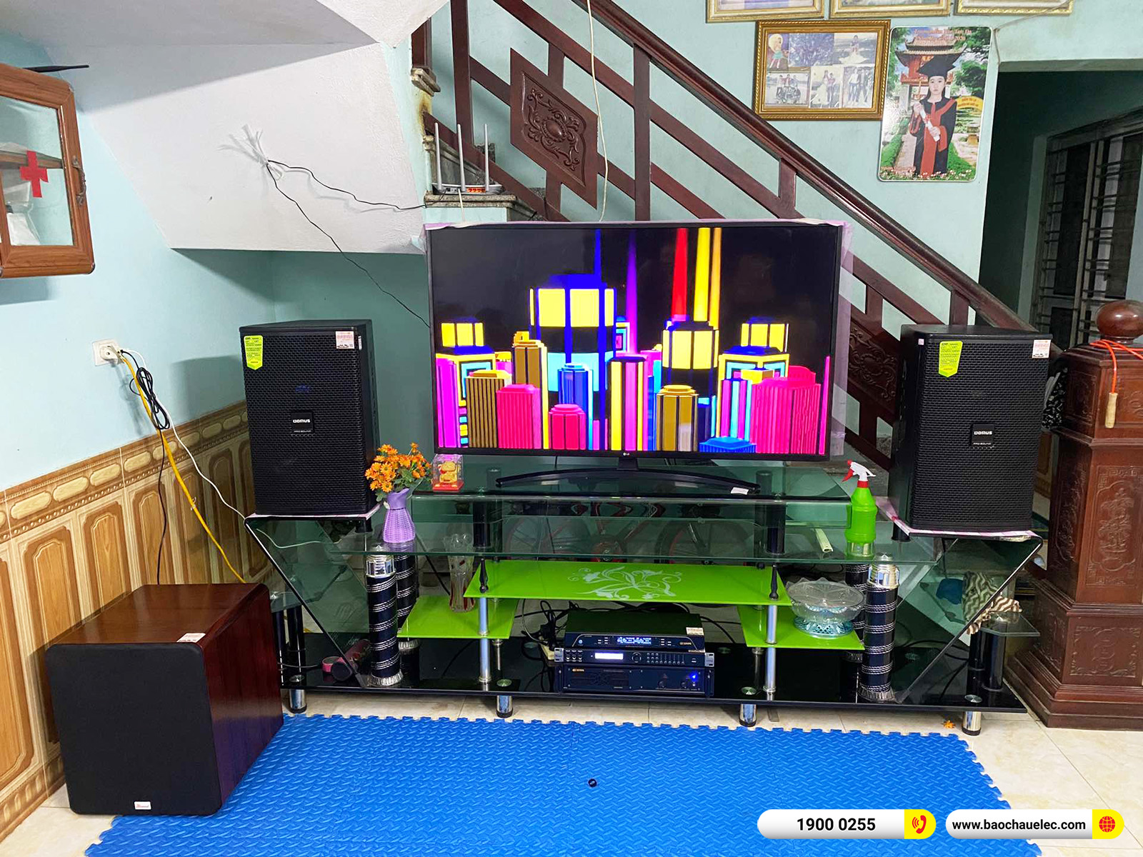 Lắp đặt d&agrave;n karaoke Domus hơn 35tr cho anh Hưởng tại Bắc Ninh