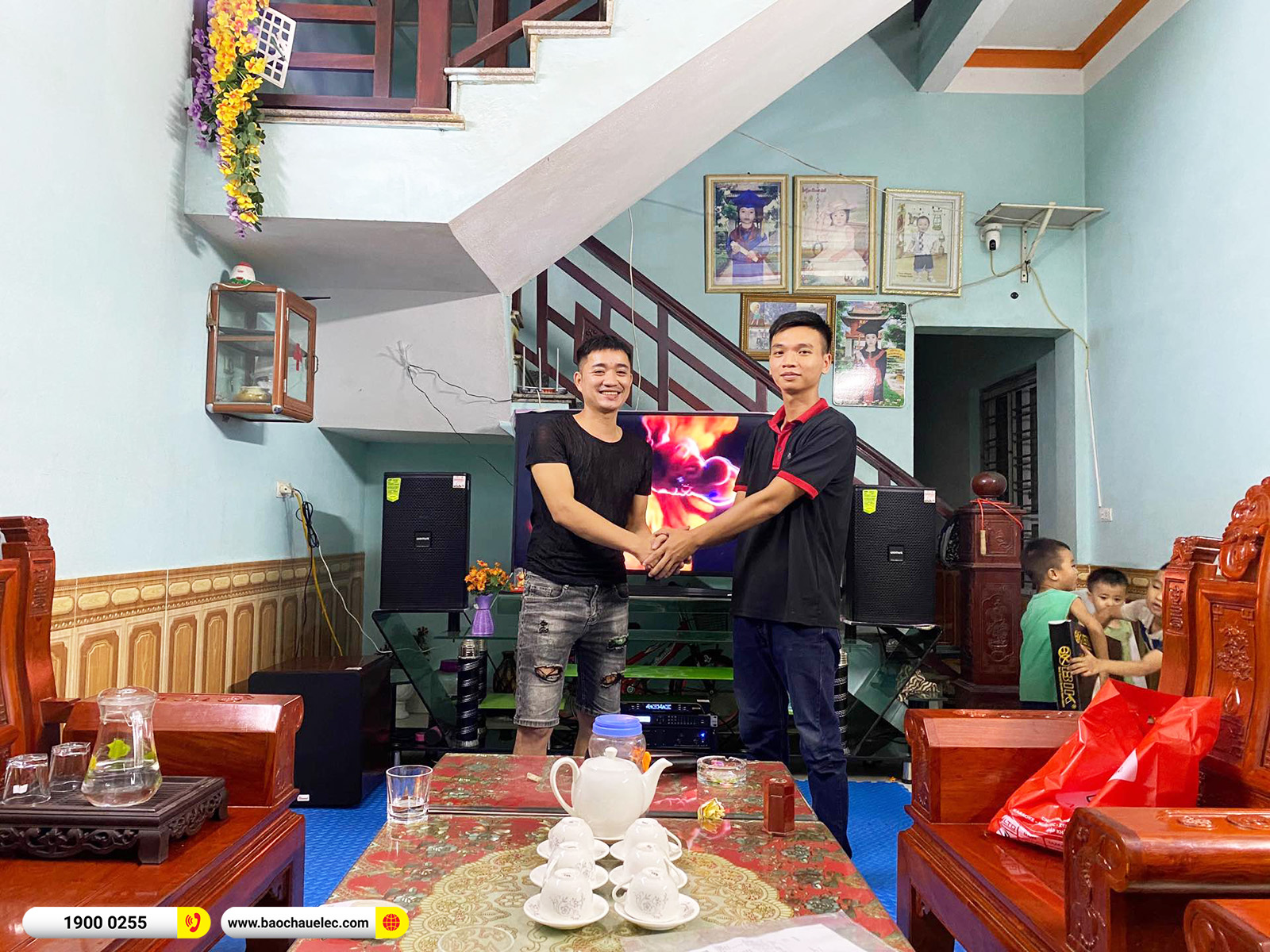 Lắp đặt d&agrave;n karaoke Domus hơn 35tr cho anh Hưởng tại Bắc Ninh