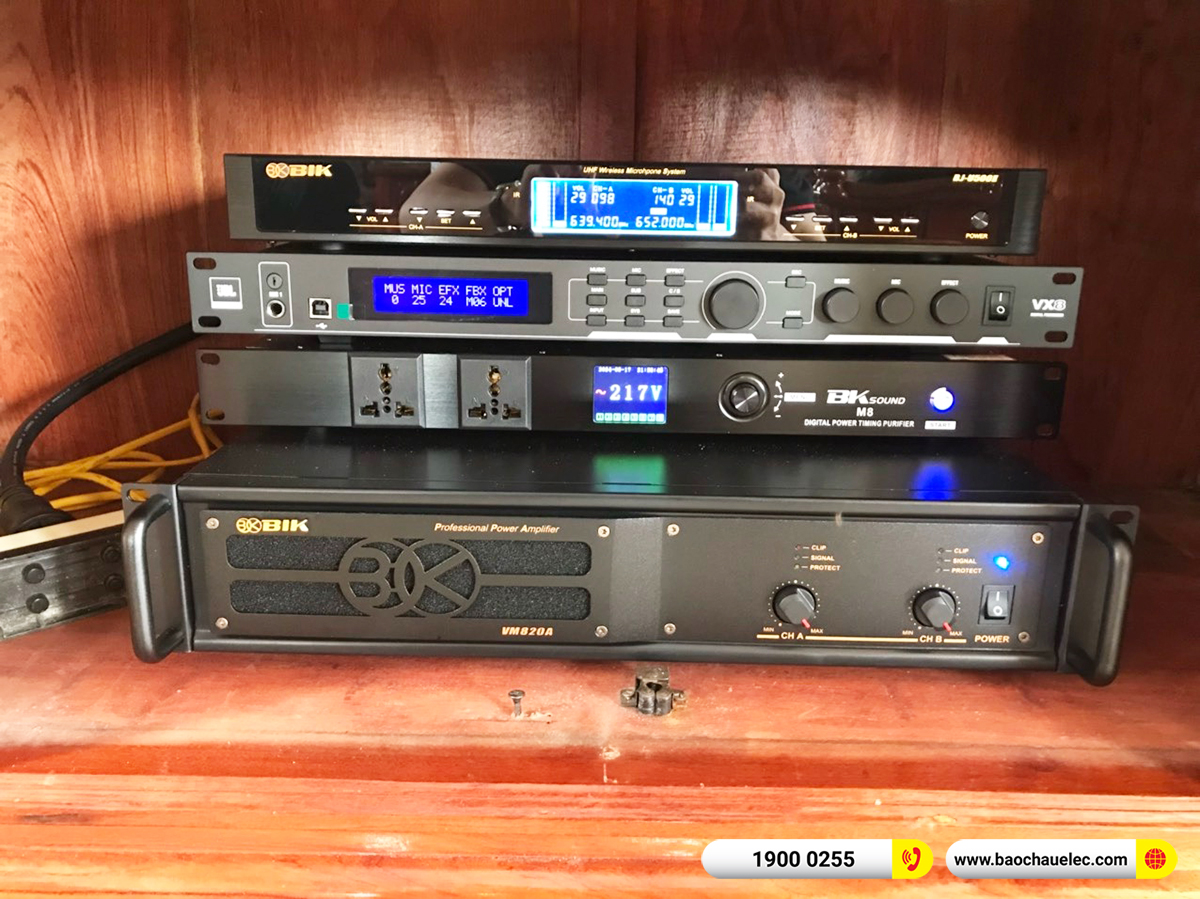 Lắp đặt d&agrave;n karaoke RCF hơn 70tr cho anh Hướng tại Nam Định