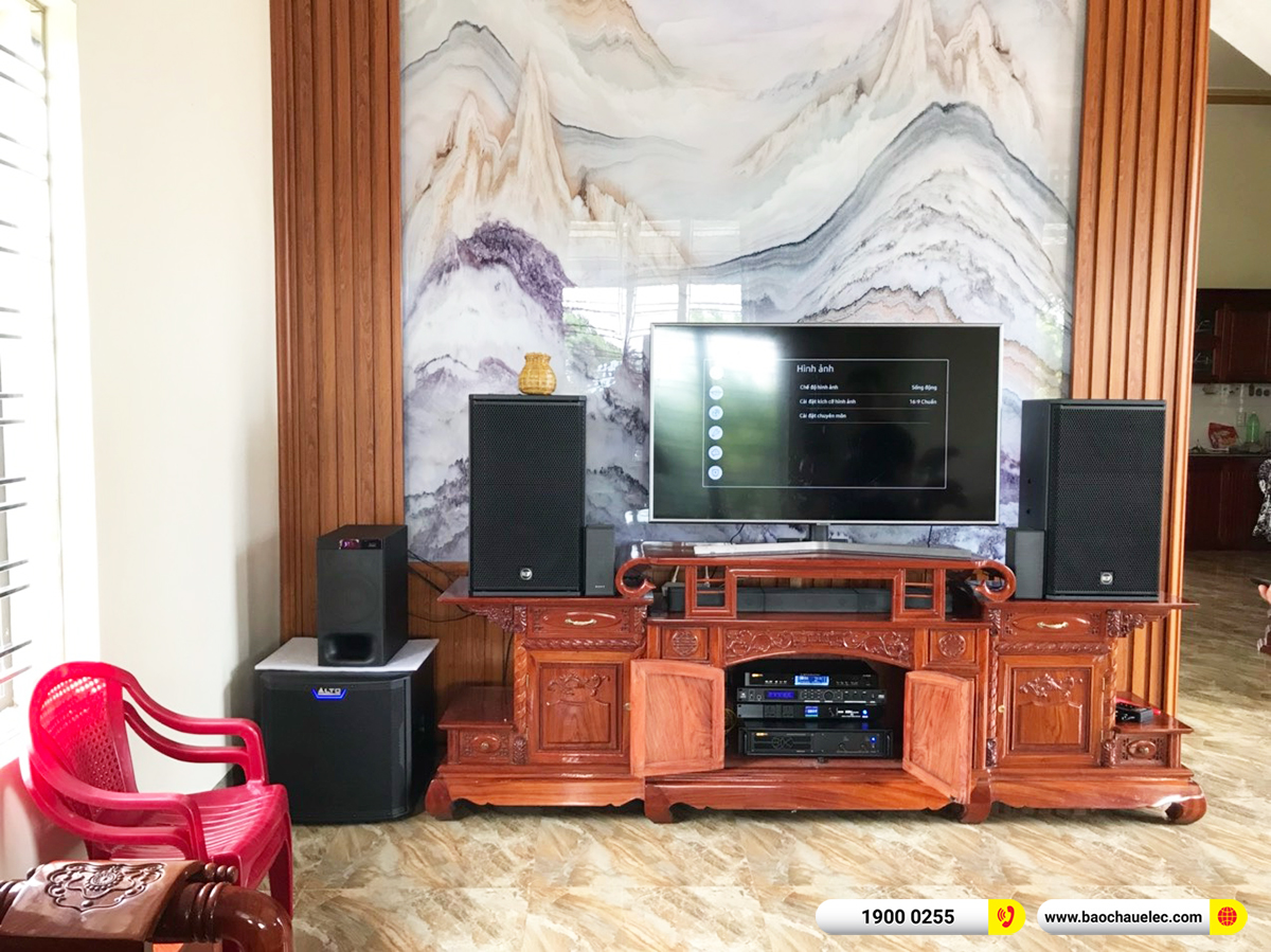 Lắp đặt d&agrave;n karaoke RCF hơn 70tr cho anh Hướng tại Nam Định