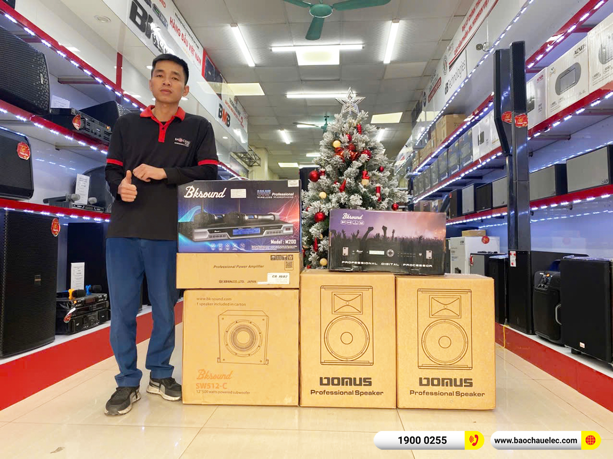 Lắp đặt d&agrave;n karaoke Domus hơn 29tr cho anh Huy tại Bắc Ninh