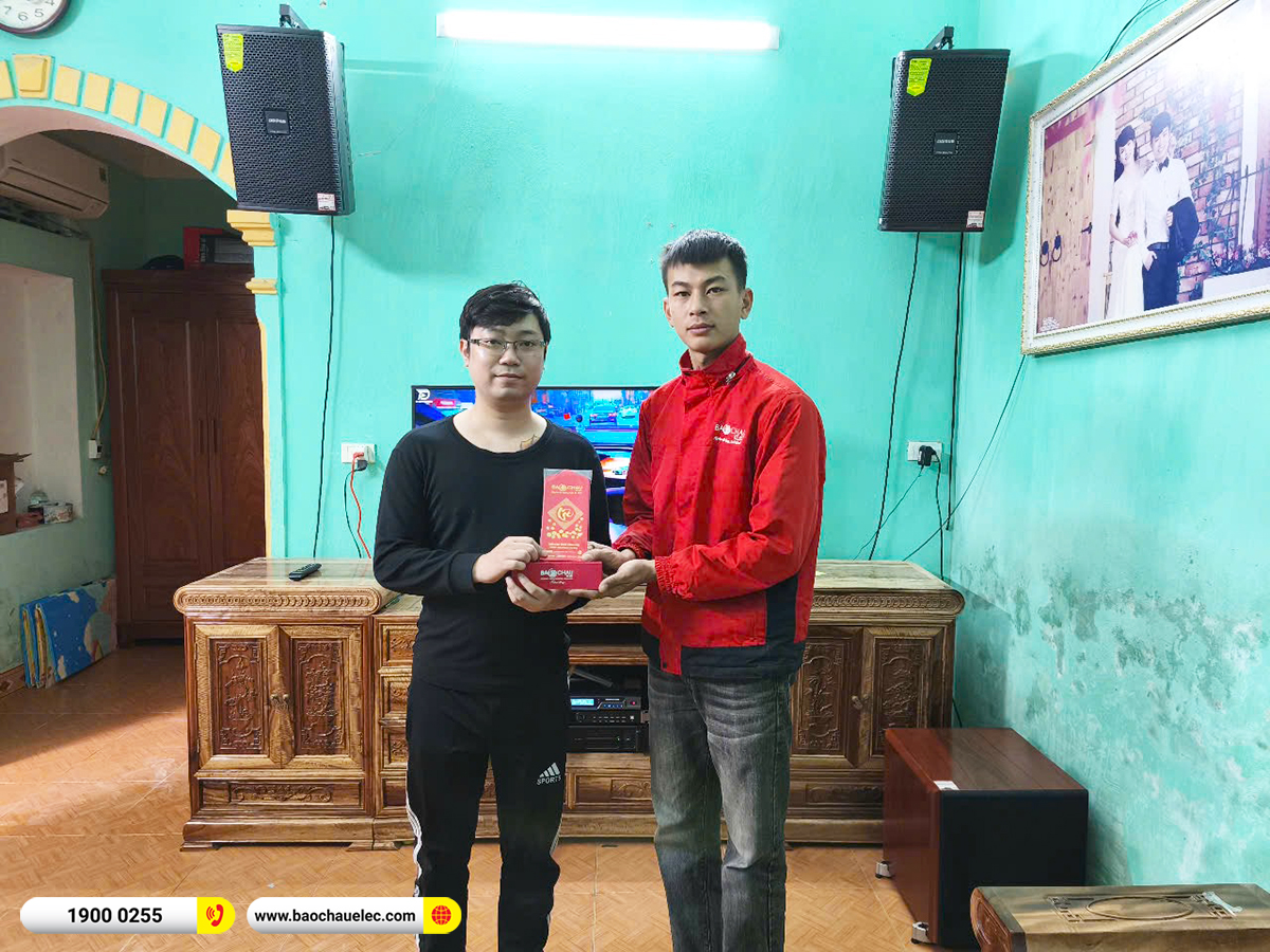 Lắp đặt d&agrave;n karaoke Domus hơn 29tr cho anh Huy tại Bắc Ninh