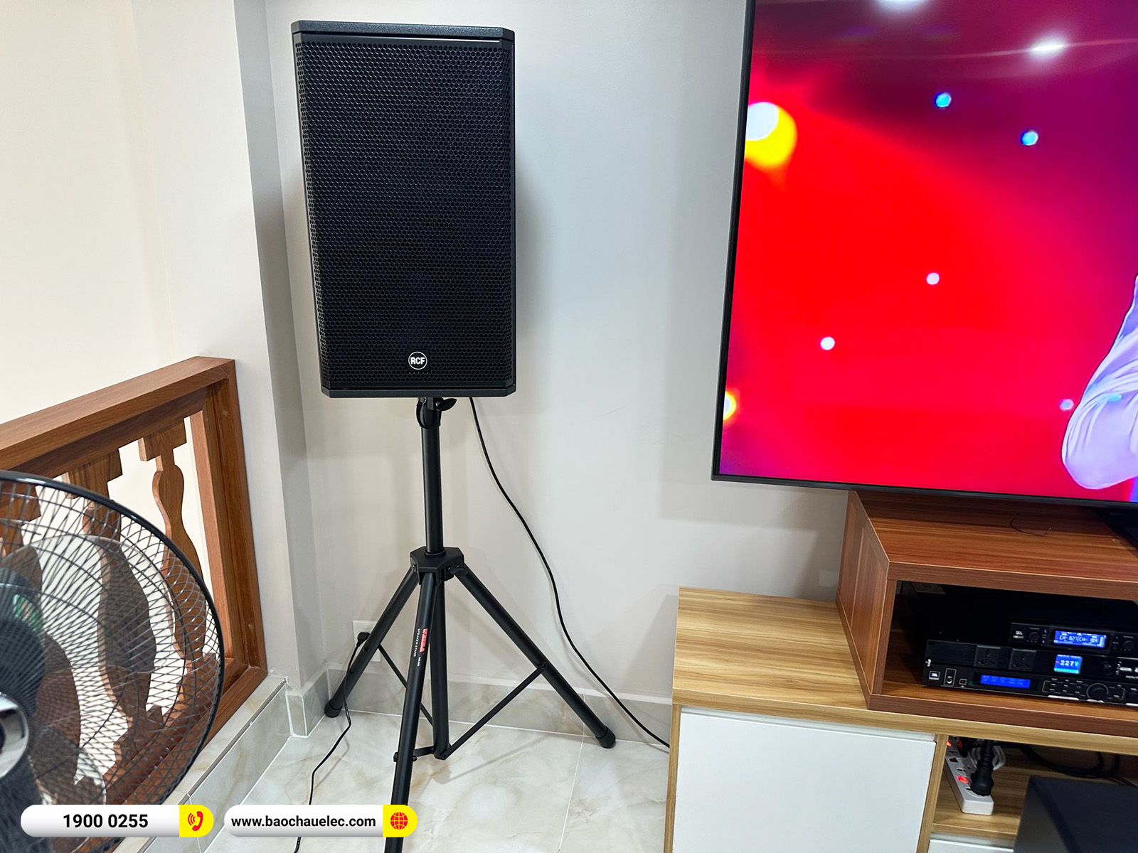 Lắp đặt d&agrave;n karaoke RCF hơn 76tr cho anh Huy tại TPHCM