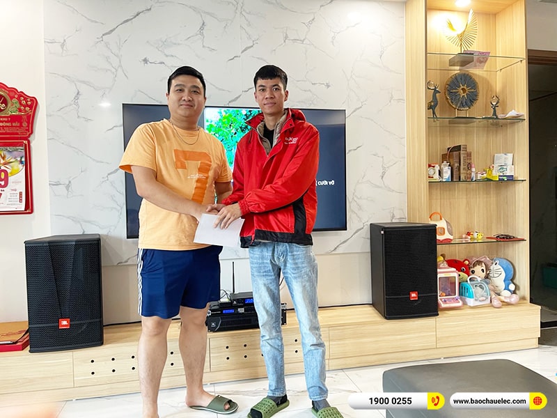 Lắp đặt d&agrave;n karaoke JBL hơn 59tr cho anh Kh&aacute;nh tại H&agrave; Nội (JBL CV1270, JBL V8, KX180A, JBL VM200)