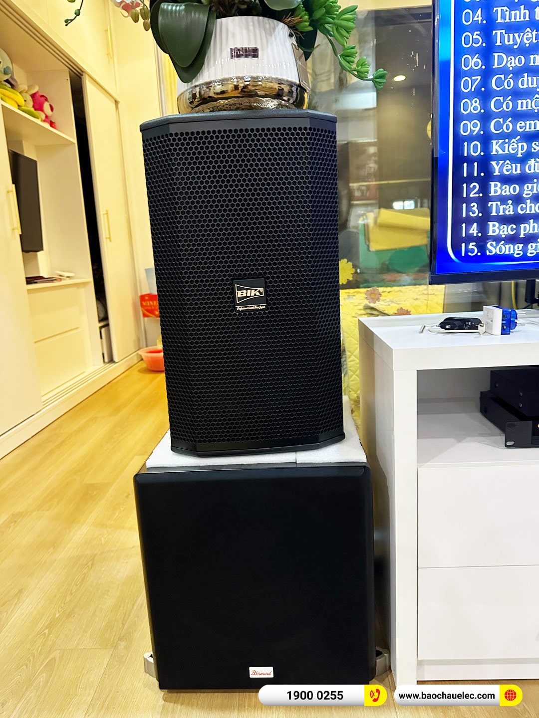 Lắp đặt d&agrave;n karaoke BIK hơn 36tr cho anh Khoa tại H&agrave; Nội 