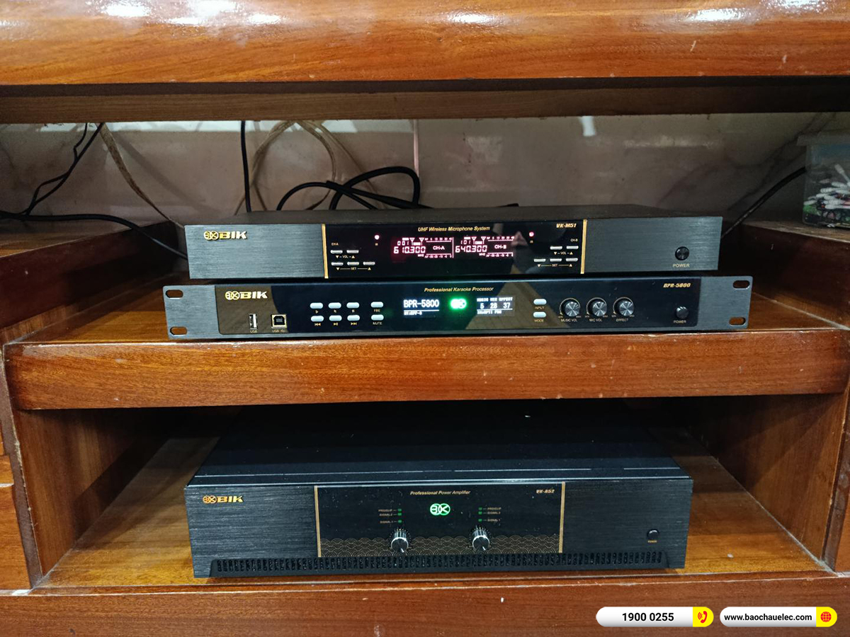 Lắp đặt d&agrave;n karaoke BIK hơn 40tr cho anh Kho&aacute;i tại H&agrave; Nội