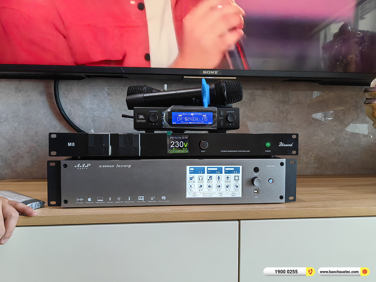Lắp đặt d&agrave;n karaoke di động RCF hơn 94tr cho anh Khương tại H&agrave; Nội 