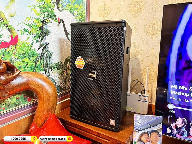 Lắp đặt d&agrave;n karaoke BMB hơn 43tr cho anh L&acirc;m tại H&agrave; Nội (BMB 1210SE, CA-J602, JBL VX8, UGX12 Gold)