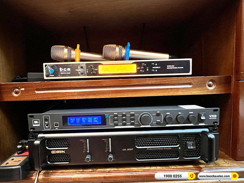 Lắp đặt d&agrave;n karaoke BMB hơn 43tr cho anh L&acirc;m tại H&agrave; Nội (BMB 1210SE, CA-J602, JBL VX8, UGX12 Gold)