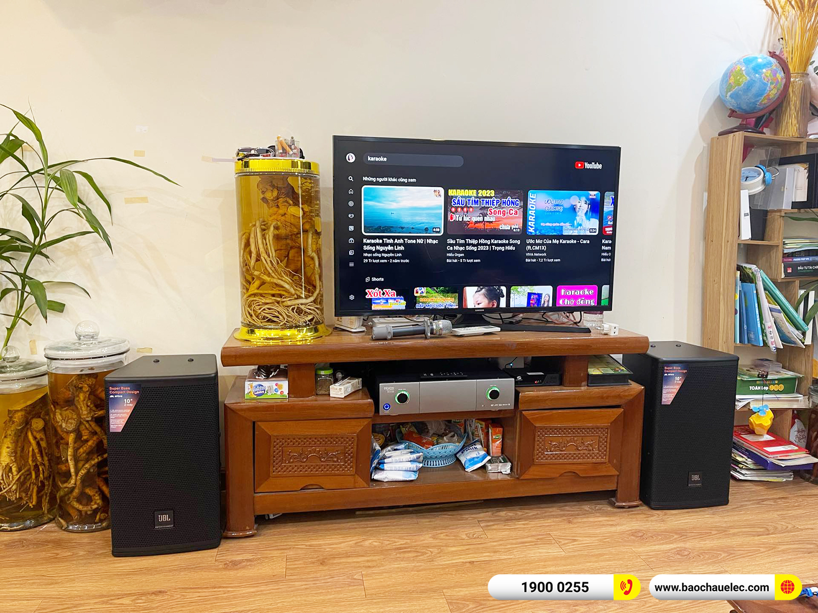 Lắp đặt d&agrave;n karaoke JBL hơn 31tr cho anh Lam tại H&agrave; Nội (JBL MTS10, Denon Pro DP-N1600)