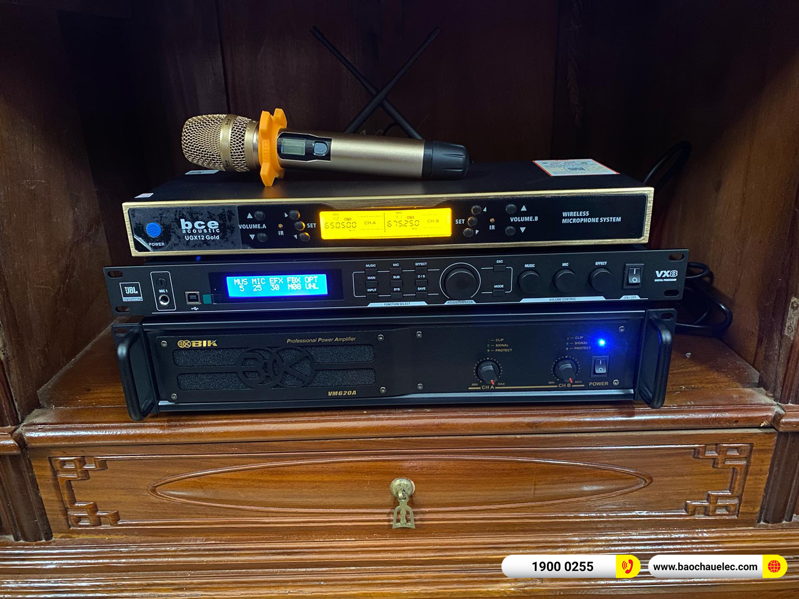 Lắp đặt d&agrave;n karaoke Denon hơn 45tr cho anh Lập tại Nam Định