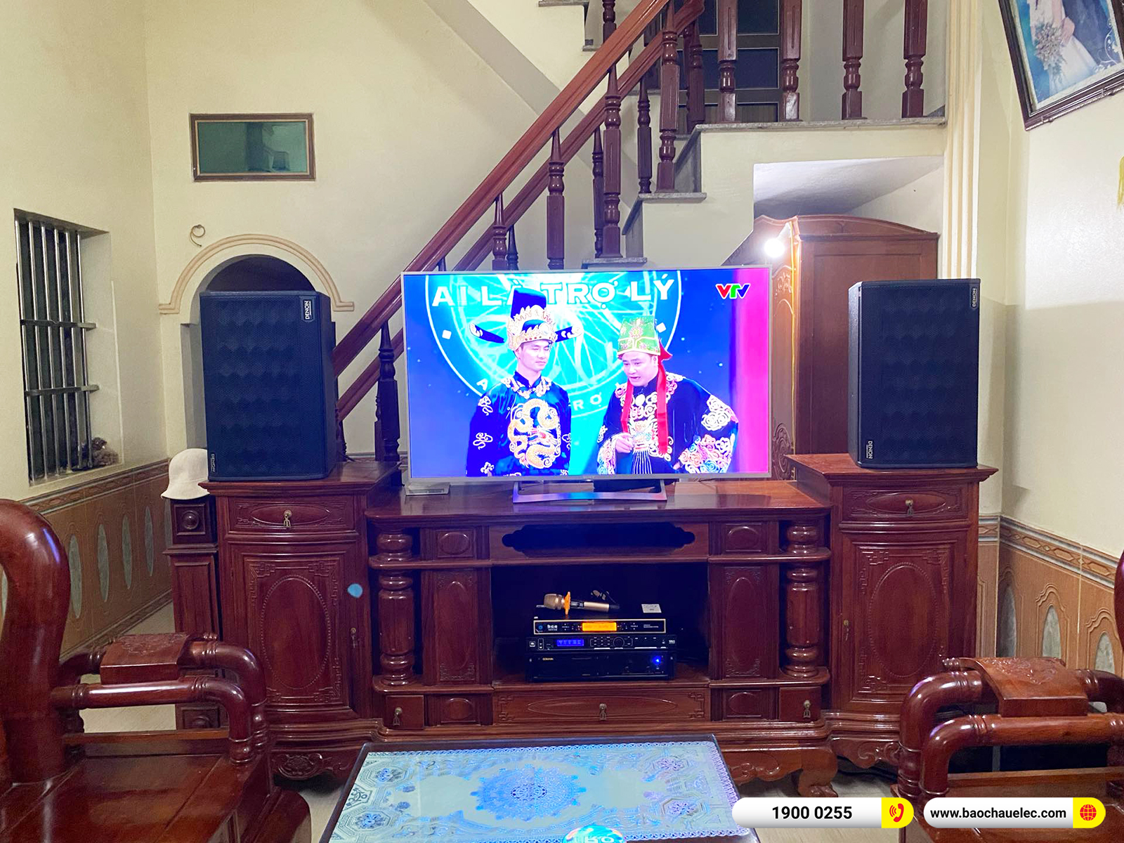 Lắp đặt d&agrave;n karaoke Denon hơn 45tr cho anh Lập tại Nam Định